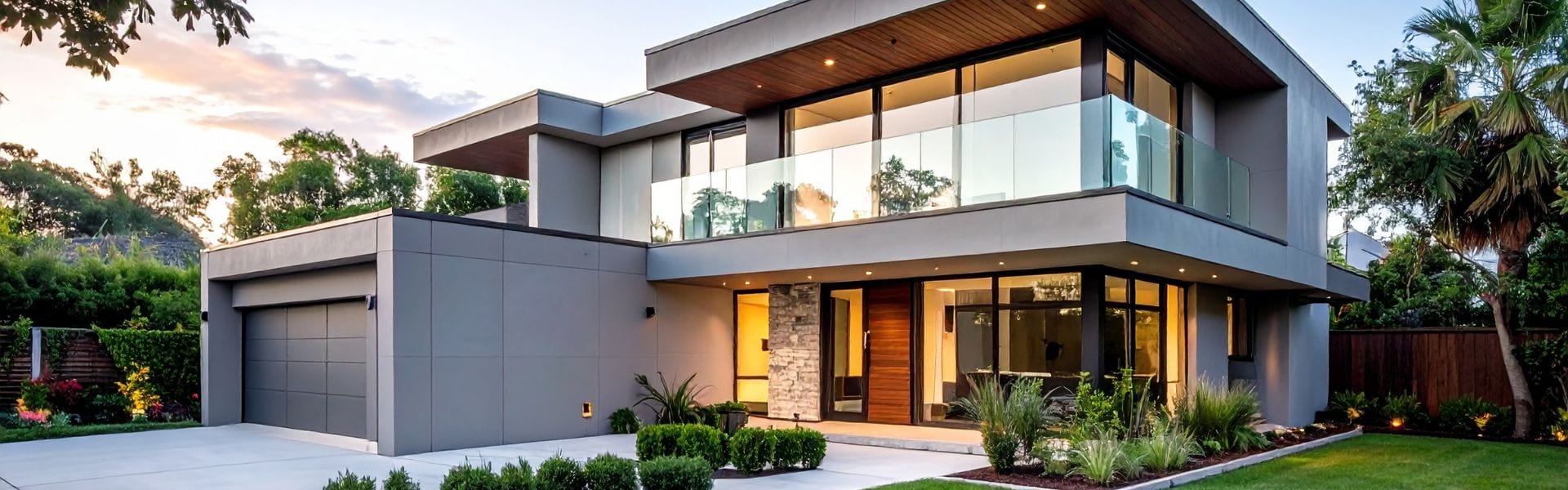 Modern Wasatch Back home with large, freshly cleaned windows
